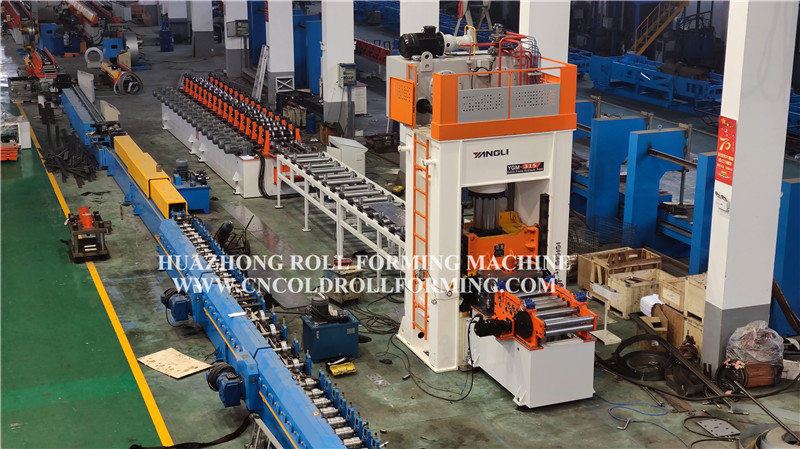 TWO WAVE GUARD RAILS ROLL FORMING MACHINE